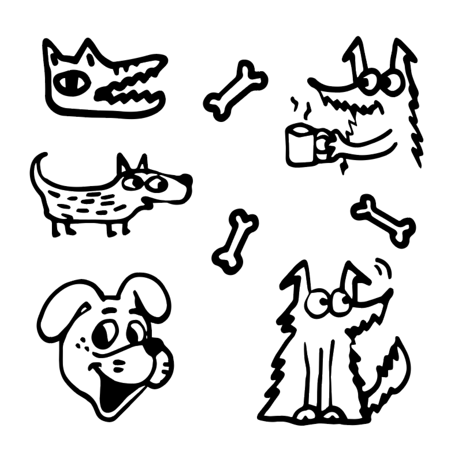 Dogs sketches