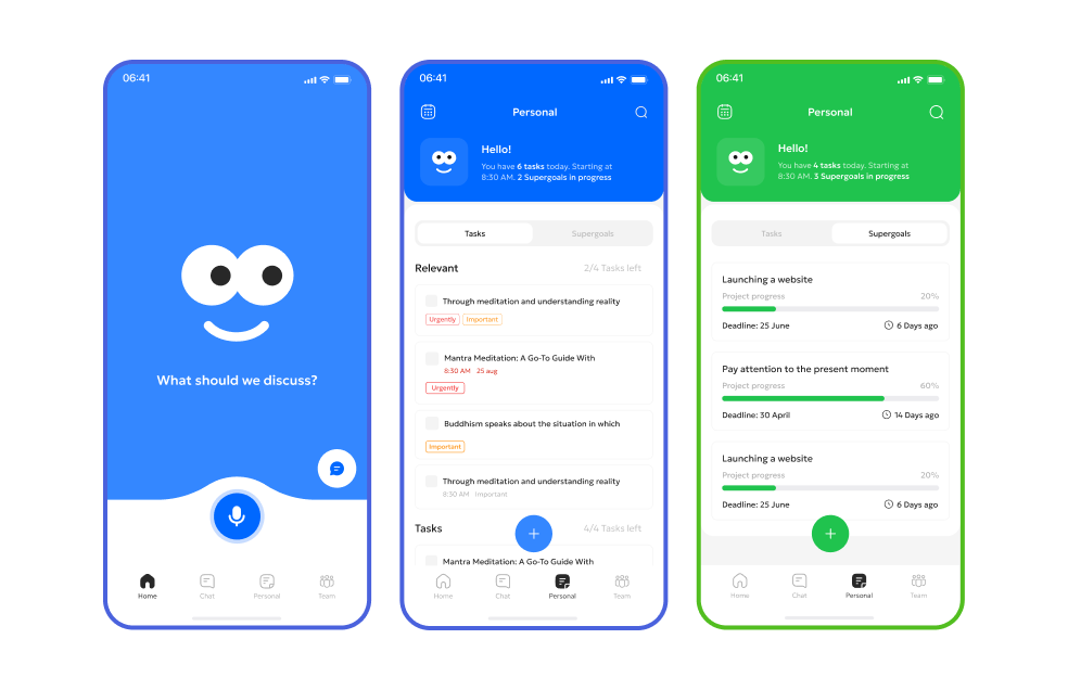 APP GrowUP - detailed view